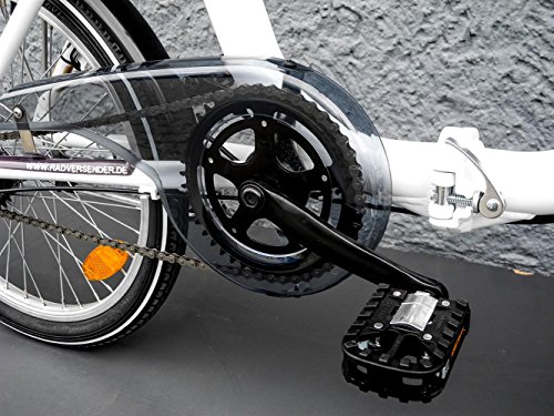 20″ Zoll Alu MIFA Klapp Fahrrad Faltrad Klapprad Shimano Folding Bike weiss - 3