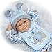 Produktbild NPK 22 inch 55CM Handgefertigt Reborn Baby junge Puppe Weich Simulation Glatt Silikon Vinyl magnetisch Mund lebensechte Boy Magnetisch Spielzeug