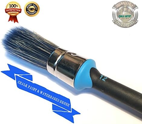 #EUB12 - size 12 - CHALK PAINT professional EU SHABBY CHIC ROUND BRUSH designed for waterbased and chalk paints