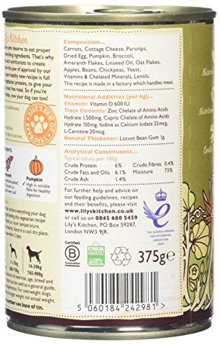 Lilys-Kitchen-Wholesome-Veggie-Feast-Wet-Food-for-Dogs-375-g-Pack-of-6