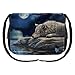 Produktbild Dark Dreams Wolf Mond Gothic Messenger Bag Tasche Umhängetasche Wolf Quiet Reflection