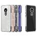 Produktbild Ownest Schutzhülle für Motorola Moto G7/G7 Plus/G7 Power/Supra mit klarer, weicher Haut stoßfester Bumper und transparentem TPU Anti-Scratch + [5 Blatt Glitzerpapier] für Moto G7 Hülle, G7 Power/Supra