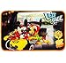 Produktbild 3 in 1: Bettvorleger / Badewannenvorleger / Duschvorleger - " Disney Mickey Mouse & Pluto " - Teppich rutschfest , da unten gummiert - für Mädchen Jungen - Velours / Frottee Badematte / Kinderzimmerteppich - Spieleteppich - Duschvorlage Badezimmer / Kinderzimmer - Kinderteppich / Bettvorleger - Playhouse - Maus Micky Hund Auto - Badvorleger
