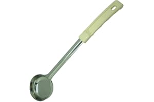 TABLECRAFT Vogue DP015 Stainless Steel Solid Spoodle, 90 mL Capacity, Beige