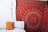 Weihnachtsgeschenk, Strand-Tapisserie, Strandtuch, Baumwollteppich, Wandbehang Tapesry, Dorm Tapisserie, Psychedelisch Wandbehang, Mandala-Tapisserie, böhmischer Tapisserie, Tapestry Blatt, Furninture Tuch, Yoga-Matte, Yoga-Tapisserie, Indian Bedspread, Strandlaken, Tapestry Queen-Size, king-size-Tapisserie, Raum-Dekor, Wand Art Doppel Bedspread, - 2