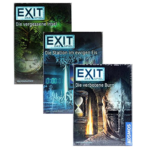Preisvergleich Produktbild Exit Kosmos Spiel - Burg + Insel + Eis der Rätsel Hit Vorteilspack
