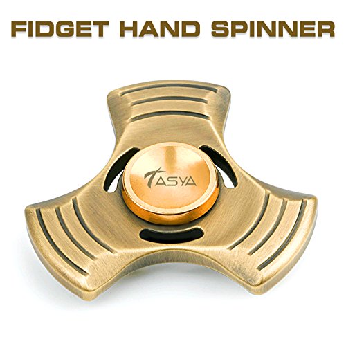 Tasya Fidget Hand Spinner Stress Reliever Focus Office Desk Toy for EDC, ADD, ADHD, Autism.Durable Antiqued Metal, Ultra-Fast Ceramic Hybrid German Bearing. Spins up to 6 minutes. For Adults & Kids Tasya Fidget Hand Spinner Stress Reliever Focus Office Desk Toy for EDC, ADD, ADHD, Autism.Durable Antiqued Metal, Ultra-Fast Ceramic Hybrid German Bearing. Spins up to 6 minutes. For Adults & Kids