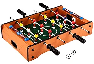 toymania amazing football table soccer game for kids, family and friends. | exciting mini football game set. | perfect size for kids, adults and everyone. | 51 cm. (Multi color)