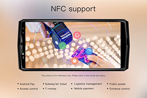 OUKITEL K10 Smartphone 4G Android 7,1 OS, 6 Pollici(18:9) Schermo Telefoni, 13MP + 8MP Anteriore, 21MP + 8MP Posteriore Fotocamera 11000mAh Cellulari, Processore Octa-core da 2,0 GHz Telefonia Mobile con 6GB RAM + 64GB ROM, Doppio SIM, Impronta Digitale Posteriore - Nero