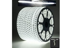 puntoluceled MATASSA BOBINA 1M 5M 10M 20M 30M 50M 100M MT METRI TRIPLO LED 2835 STRISCIA IMPERMEABILE ESTERNO LUCE BIANCA FREDDA BIANCO FREDDO (10)