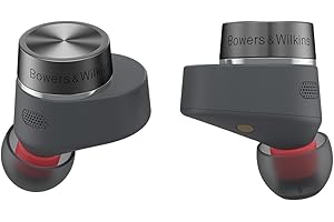 Bowers & Wilkins Pi5 S2 (Modelljahr 2023) kabellose True Wireless Noice Cancelling Kopfhörer mit Bluetooth, aptX, aktivem Noise Cancelling (ANC) und integrierten Mikrofonen // Storm Grey
