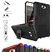 Produktbild Huawei Y5 II / Y6 II Compact Kick-Ständer Hülle,Mama Mouth [Heavy Duty] Rugged Armor stoßfest Handy Schutzhülle Silikon Tasche Ständer Hülle Case mit Standfunktion für Huawei Y5 II / Y6 II Compact / Huawei Y5 2 Smartphone,Schwarz