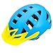 Produktbild meteor® unisex Fahrradhelm MA-5: Radhelm Radfahrer für Radsport MTB Road Race, Downhill Wandern und andere Sports; für Hoverboard, Inline-Skate, BMX Fahrrad, Scooter (L 58-61 cm, Blau/Gelb)