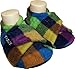 TOZIES Baby Toddler Boys Girls Soft Indoor Play Shoes / Slippers Non Slip / Stay On - MULTICHECK