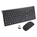 Produktbild Wireless Tastatur und Maus Set, Hi-azul Full-Size 2,4 GHz Kabellose Tastatur mit 102 Tasten und Power-Save-Maus für Haus und Büro verwenden (Schwarz)
