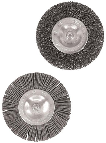 Elektrische Fugenbürste von Grizzly, Set mit 2 zusätzlichen Bürsten. Praktisches Gerät das Unkraut entfernen umweltfreundlich ohne Chemikalien ermöglicht. - 2