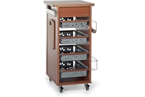 Foppapedretti Bistrot Carrello Cucina, Noce