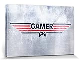 Producto de calidad 1art1 1art1® Gaming - Gamer Cuadro, Lienzo Montado sobre Bastidor (30 x 20cm)
