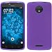 Produktbild PhoneNatic Case für Lenovo Moto C Plus Hülle Silikon lila matt + 2 Schutzfolien