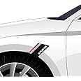 Piston Graphics Car Front Fender Stickers Graphics Both Side Decals Tri Color Red (Pack of 2)