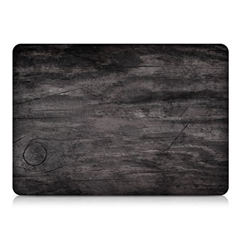kwmobile Hardcase Laptop Hülle für Apple MacBook Pro Retina 13″ (ab Ende 2012) – Vintage Holz Design Dunkelbraun dünne gummierte Schutzhülle Cover Case Tasche - 2
