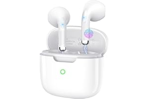 YELKUTT Wireless Earbuds, Bluetooth 5.4 with 50H Playtime, 6 ENC Noise Cancelling Microphone, HiFi Stereo Deep Bass Sound, IP7 Waterproof Ultra-Light In-Ear Headphones for Sports Running Gym