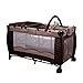 Homcom Portable Baby Child Travel Cot Playpen Play Pen Bed Bassinet Brown Entryway