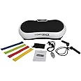 Confidence Fitness Vibeslim Deluxe Vibration Trainer Exercise Machine with Arm Straps and Resistance Bands