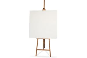 Artistik Beechwood Easel - Professional Studio Easel A-Frame Floor Standing Easel | Tripod for Painting, Sketching, Artists - 100% Solid Beech Wood for Weddings - 6ft Height