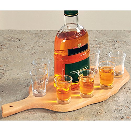 Kesper 68279 Schnapsglasträger mit 8 Gläsern aus FSC Buche - 2