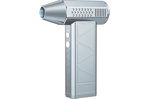 BEMKIA Electric Air Duster, Rechargeable Compressed Air Blower, Cordless PC and Keyboard Cleaner (Gray)