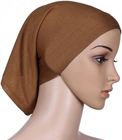 Naisicantar Islamic Muslim Women Cotton Headscarf Hijab Cap Underscarf Ninja Scarf