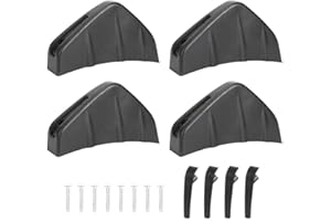Dingln 4 Stück Auto Heckstoßstange Spoiler, Auto Universal Heckspoiler Heckstoßstange Kohlefaser Spoiler Hinten Diffusor Stoßstange Schützen Abdeckung Haifischflosse Aussehen Spoiler Auto Zubehör
