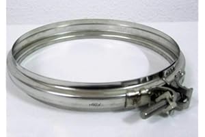 NOVA ITALF Fascetta di bloccaggio per canna fumaria in acciaio inox (Ø 100 mm)