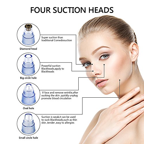 Beautystar Diamond Dermabrasion Microdermabrasion, Portable Vacuum Skin Peeling Machine Blackhead Suction Extraction Machine Removal for Facial Rejuvenation with USB Adapter - 2