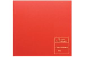 Collins Debden Ltd 061373 150 Series Cathedral Analysis Book, 27 Cash Columns, 297 x 315 mm, 96 Pages, Red