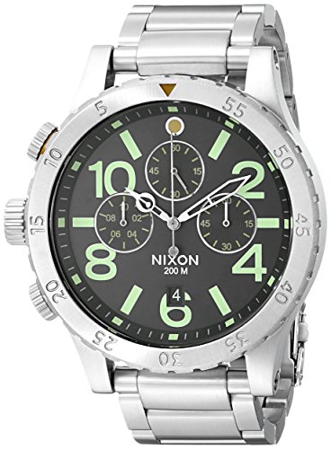Nixon Herren-Armbanduhr 48-20 Chrono Chronograph Quarz Edelstahl A4861956-00
