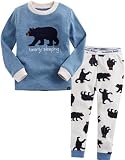 Vaenait Baby 1-7 Years Kids 2pcs Longsleeve Sleepwear Pyjama Set Funny Bear