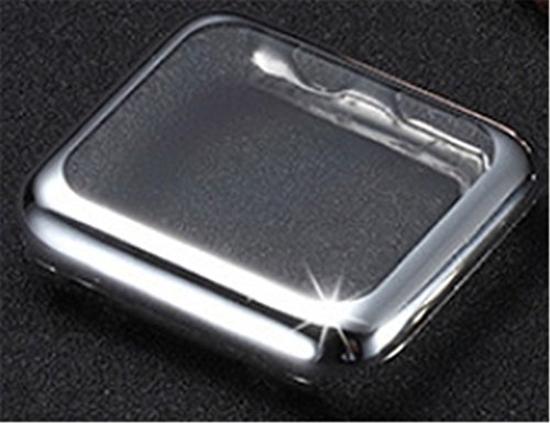 Interesting® Ultra-Slim Electroplate Metall Hard Case Cover für iWatch Apple Watch (Silber 38mm)