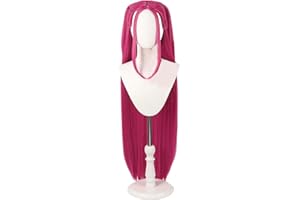 BAUXHIE Demon Hunters Perruque Rumi Zoey Cosplay Mira Pink Hair Halloween Accessoires pour femme (rose)