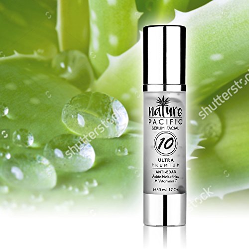 Serum Gesicht feuchtigkeitsspendend, Anti-Aging Der Haut für Gesicht, reduziert Falten, Hyaluronsäure + Vitamin C + Kollagen + Elastin + Aloe Vera + alantoina + Ginkgo Biloba + Indischer asiatischen, 50 ml, nicht fett, gesunde Haut und jung. - 9