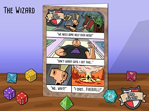 Fantasy Nerd humour greetings card: The Wizard.
