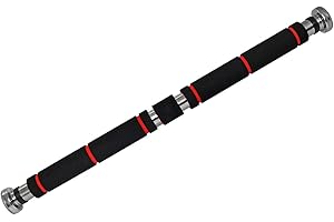 ‎SPORTVIDA SportVida Klimmzugstange für Türrahmen ohne Schrauben | Teleskop Türreck Stange mit Handpolsterung aus Schaumstoff | Reckstange 61-100cm