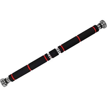 Barre De Traction Pour Porte Réglable SportVida - Installation Sans Perçage, Support Jusqu'à 100 Kg, Poignées En Mousse Antidérapantes