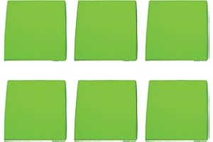 Gardenista Garden Rattan Chair Cushions | Water Resistant Chair Seat Pads for Keter Allibert California Rattan Furniture | Indoor & Outdoor Patio Furniture Cushions | Durable & Comfy (6Pcs, Lime)