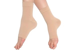 eYotto 1pair Compression Ankle Support Sleeve, Breathable Ankle Wrap for Stabilize Ligament, Relieve pain Arch Sport Stabilize Ligaments - For Swelling and Sprained, Arthritis, Recovery, Injury
