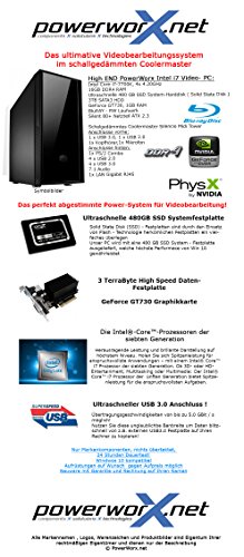 Professioneller Videoschnitt PC i7-7700K 32GB DDR4 480GB SSD 3TB HDD Computer Rechner BLURAY | INTEL Z270 | GeZorce GT 730 | SCHALLGEDÄMMT - 2