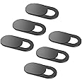 KACA Webcam Cover, Privacy Protector Webcam Cover Slide, Compatible with Laptop, Desktop, PC, Smartphone, Protect Your Privacy and Security, Strong Adhesive, Set of 6