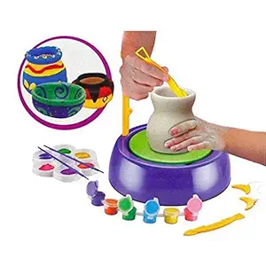 adlon Art Pottery Wheel Set for Kids | Pottery Wheel for Kids with Clay | Pottery Wheel Game | Pottery Set | Pottery Set for KidsMulti