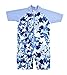 Plum Collections - 18/24m Baby Boy Sunsuit All in One Australian Sun Protection UPF50+ Short Leg/Sleeve- Blue Camoflauge